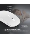 سليم ماوس لاسلكي 2.4GHz الفئران البصرية 1600 ديسيبل متوحد الخواص ألعاب مكتب ماوس هادئ تصميم مريح الفئران مع استقبال USB للكمبيوتر المحمول